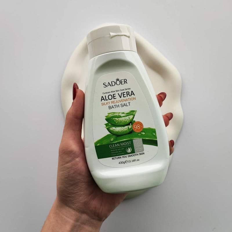 نمک حمام سادور مدل آلوئه ورا وزن ۴۳۰ گرم